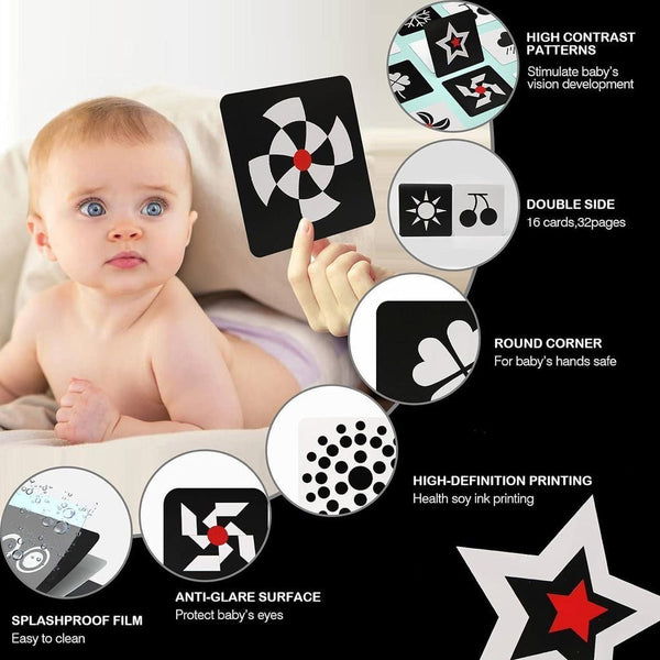 BabyBright™ - Visuele kaarten voor pasgeboren baby's - Azora