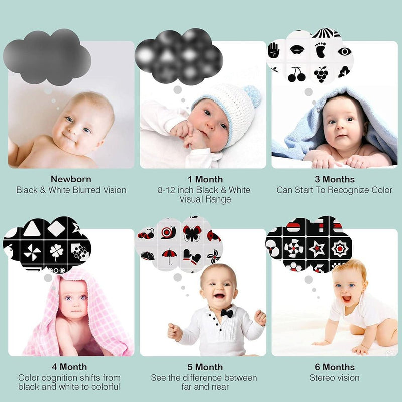 BabyBright™ - Visuele kaarten voor pasgeboren baby's - Azora
