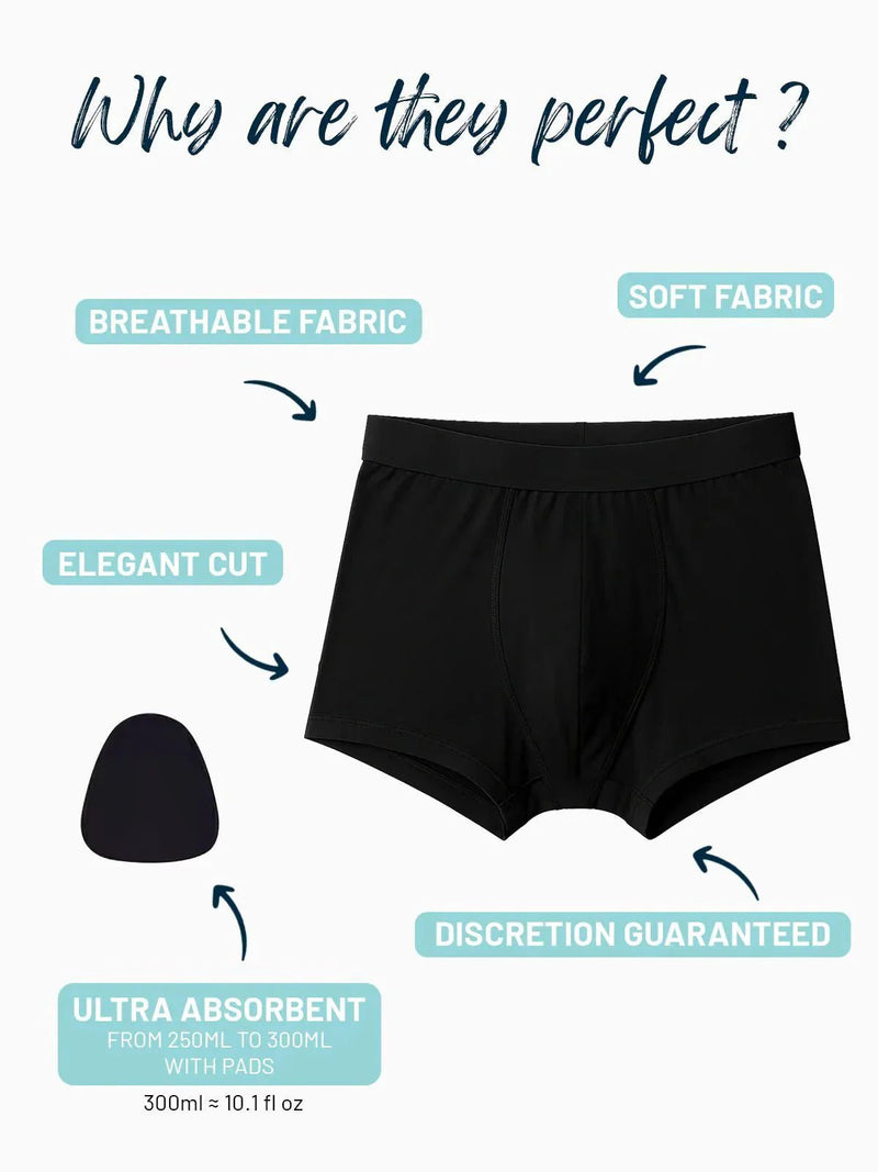 DryGuard™ - Ultra - absorberende inkontinens boksershorts - Azora