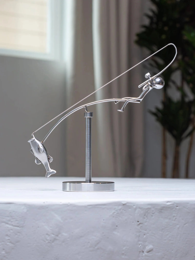 HookedBalance™ – Unique fisherman sculpture & stylish balance decor! - Levora