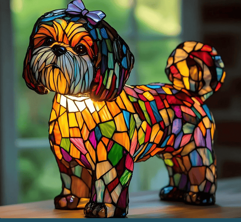 PawGlow™ - Hundelampe i harpiks – kunstnerisk og dekorativ - Azora