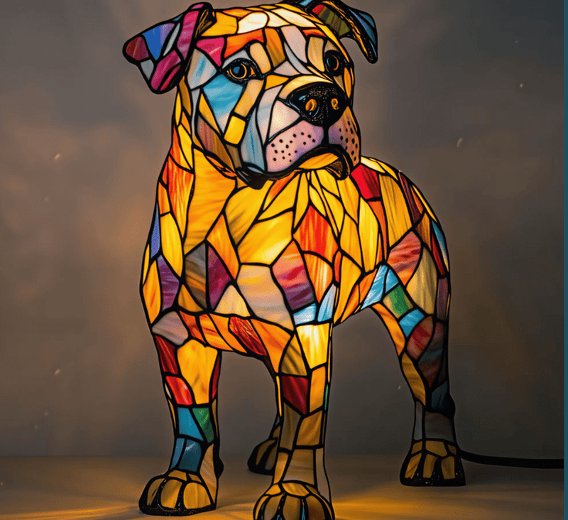 PawGlow™ - Hundelampe i harpiks – kunstnerisk og dekorativ - Azora