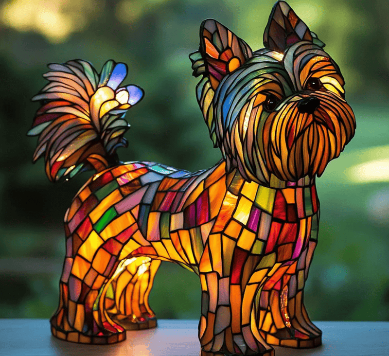 PawGlow™ - Hundelampe i harpiks – kunstnerisk og dekorativ - Azora