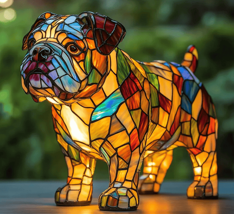 PawGlow™ - Hundelampe i harpiks – kunstnerisk og dekorativ - Azora