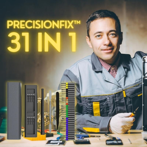 PrecisionFix™ - 31 in 1 schroevendraaierset voor probleemloze reparaties - Azora