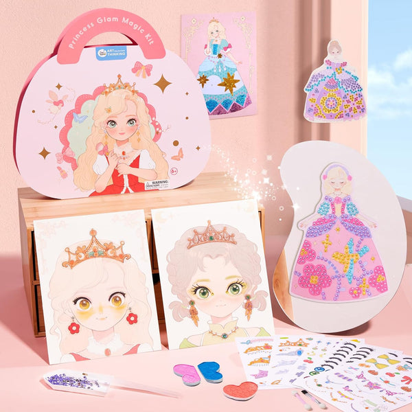 Princess Glam Kit© - 3 - in - 1 Verkleedkleding Make - up Kit - Azora