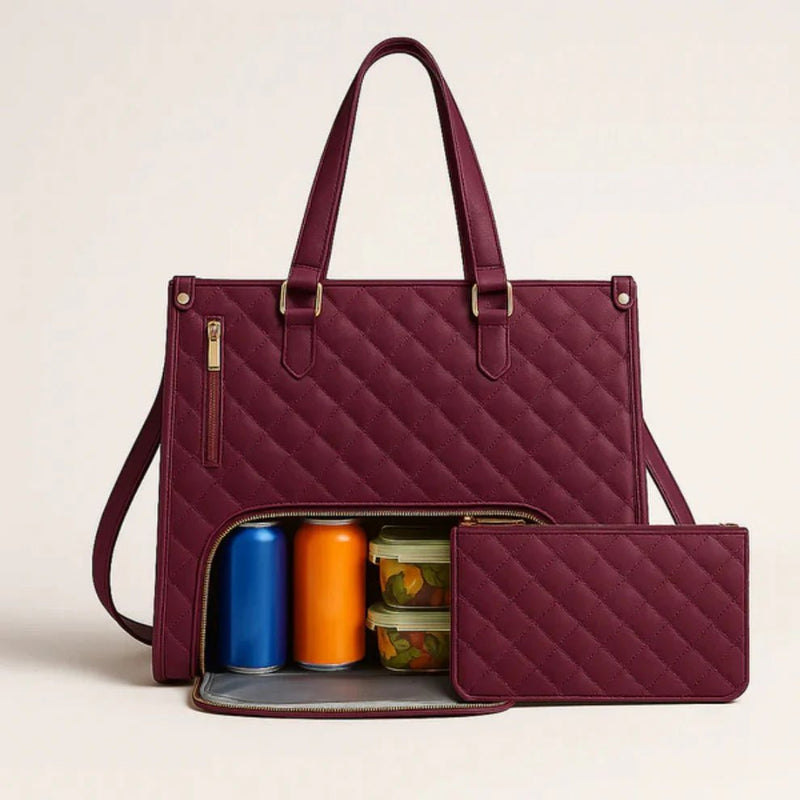 VelvaCarry™ - Alt - i - én taske til arbejde, frokost og laptop - Azora