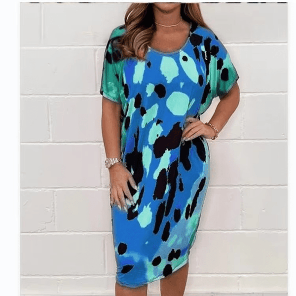 WildEase™ - Casual kjole med leopardprint - Azora